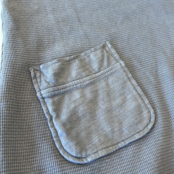 Soft Surroundings Take Two Tunic Top Large Grey Waffle Thermal Lagenlook - Picture 14 of 16